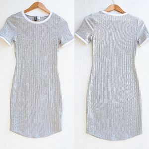 DIVIDED By H&M casual ribbed knit bodycon dress